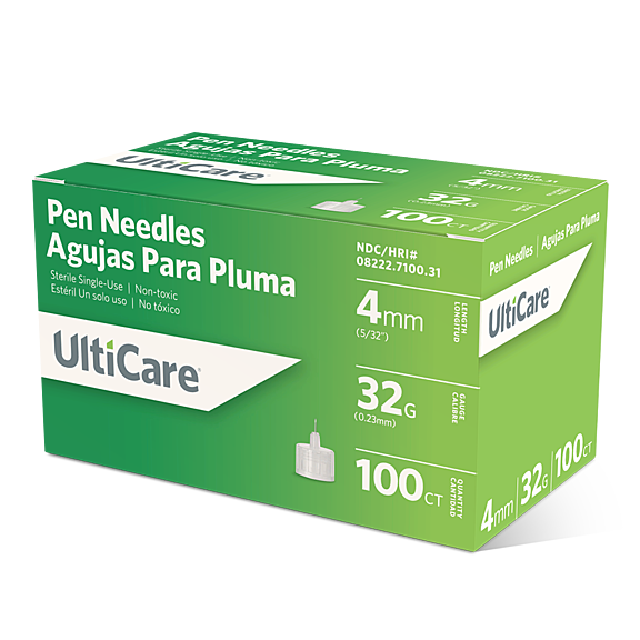UltiCare Pen Needles 4mm x 32G Micro UltiMed, Inc